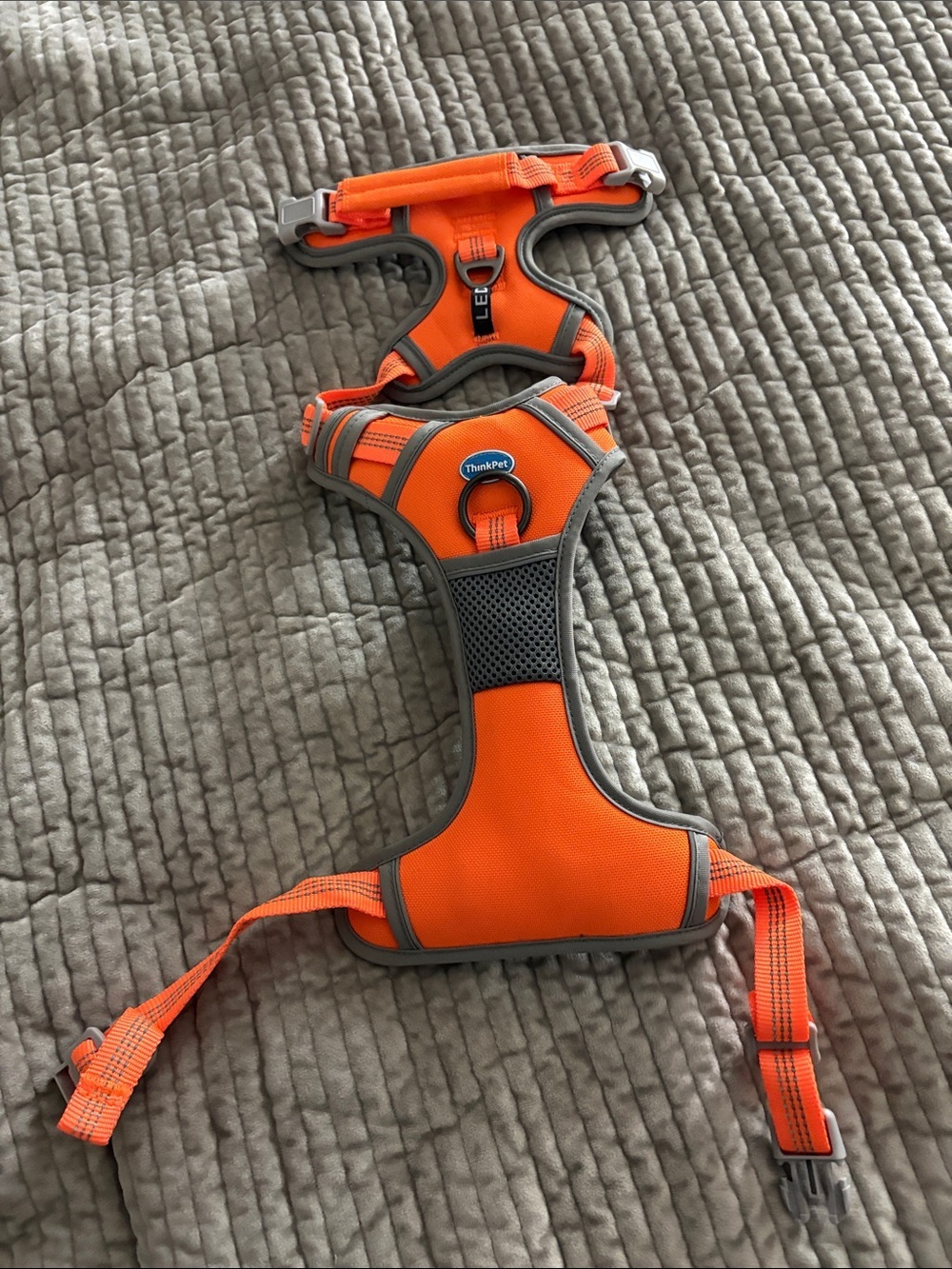 Thundershirt Orange and Gray Dog Harness